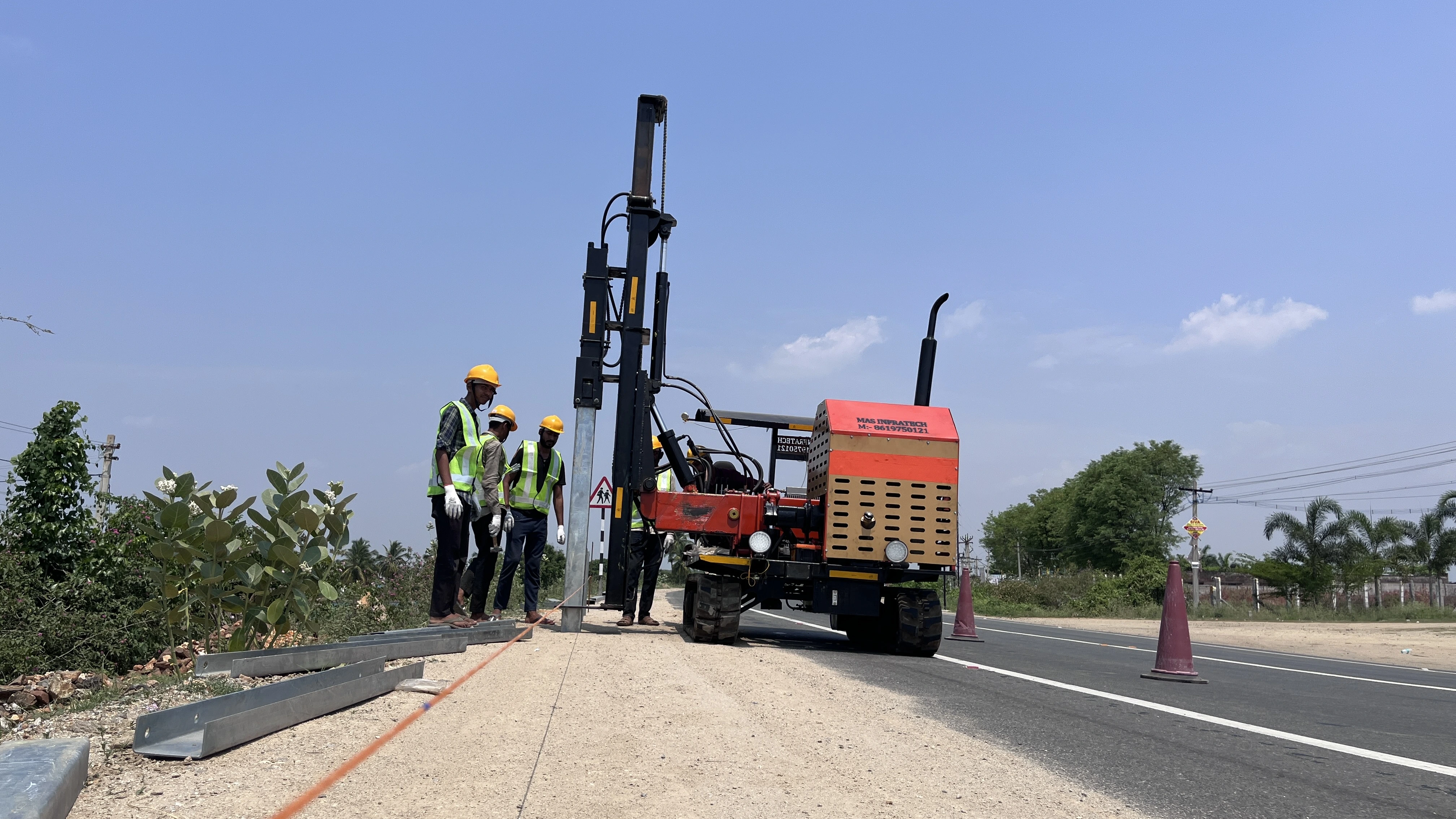 Guard rail installation